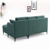 Casella 2 Seater Sectional Sofa with Left Chaise Lounge Sage Green