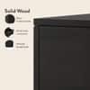 Zephyr Solid Wood Bedside Table in American Walnut Finish