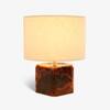 Ember Handicrafted Table Lamp in Splattered glass and Natural Colour
