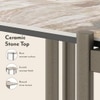 Paloma Marble Side Table in Jupiter Red Spanish Ceramic Finish