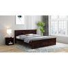 Stainfleld Sheesham Wood Queen Size Bed Non Storage Bed Walnut Finish (60 x 78 inches)