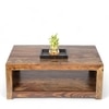 Kassel Sheesham Wood Coffee Table In Teak Finish