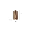 Hexa Brown Solid Wood Wall Lights