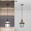Nolan Single Light Ceiling Pendant In Antique Brass Finish