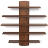 Caselle Engineered Wood Bookshelf with Brown Maple finish