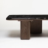 Lakesona Marble Coffee Table In Light Brown Finish