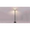 Azalea Multicolour Fabric Floor Lamp with Black Iron Base