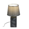 Textured Leaf Table Lamp Grey Nature Inspired