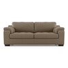 Trissino 3 Seater Premium Italian Leather Sofa In Dark Truffle