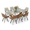 Paloma 8 Seater Spanish Ceramic Dining Table with Casey Dining Chair