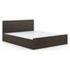 Zoey Engineered Wood Queen Size Box Storage Bed In Dark Wenge Finish