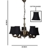 Devansh Dual Steel Metal  Wallmounted Lamp With Beige Jute  Shade