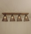 Funnel Brown Solid Wood Ceiling Light