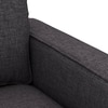 Apollo Sofa Set (Colour : Steel Grey, Cushion : Hard, Back Type : Regular, Seater : 3+1+1)