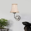 Devansh Steel Wall Mounted Lamp With Beige Jute Shade