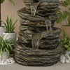 Rustic Copper 5 Tier Rock Water Fountain Home and Garden