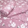Pink Floral 4 Pcs Comforter Set With Queen Size Bedsheet With 2 Pillow Covers