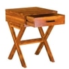 Pine Solid Wood End Table in Honey Finish