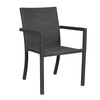 Canberra Wicker Table And Chair Set In Black Finish