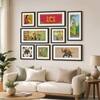 The Castle Decor Traditional Indian Folk Art Wall Painting Set of 8