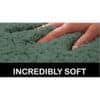 Kaia Green Solid Natural Fiber 30x18 inches Anti-Skid Bath Mat