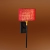 Devansh Metal Electric Wall Light in Black Colour with Maroon Shade Count of 1 Light