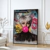 The Castle Decor Modern Pop Art Girl Wall Art Framed Painting 20x30 Inch