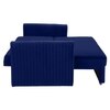 Melano Pull Out Sofa cum Bed in Navy Blue Colour