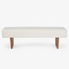 Attica Solid Wood Bench in Off White Colour