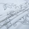 Noir Black & White Floral 330 TC Cotton Flat Super King Size Bedsheet with 2 Pillow Covers – Threads