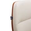 Ettorez Flair Hb Ultra Premium Leatherette Office Chair In Cream And Tan Colour