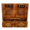 D'Dass Honey Finish Solid Sheesham Wooden Temple For Pooja