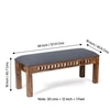 Oakmont Sheesham Wood Accent 6 Seater Dining Table Set