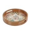 Peacock Palace Round Tray – Mughal-Inspired Art- Small (1 Piece)