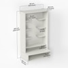 Bluewud Shubh Mini Engineered Wood Prayerut In White Finish