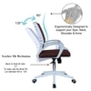 Mmarveal Mid Back Ergonomic Chair in Brown Colour