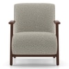 Nido Fabric Lounge Chair In Sand Ripple Colour