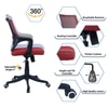 Ddeasirea Mid Back Ergonomic Chair in Red Colour