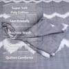 Grey Abstract 4 Pcs Comforter Set With Queen Size Bedsheet With 2 Pillow Covers