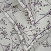 Purple Floral 180 TC Fitted 1 King  Bedsheet with 2 Pillow Covers