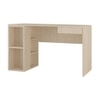 Astra Study Desk with Open Shelves and Drawer in Bronze Cambric Colour