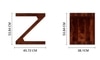 Khairy Solid Wood Side Table in Honey Oak Finish