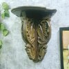 Leaf Solid Wood Shelf in Brown Colour