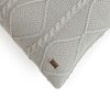 Cable Moss Cool Grey Cushion Cover 16X16  Inches