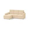 Apollo Compact Sofa (Colour : Birch Beige, Cushion : Soft, Back Type : High Back, Seating Capacity : Left Aligned 2 Seater + Left Aligned Chaise + Ottoman)
