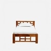 Ralgh Solid Wood Single  Size Bed Without Storage (Rustic Finish)