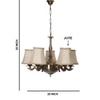 Devansh Gold Wall Mounted Lamp With Beige Jute Shade