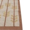 Jaipur Rugs Soft Floral Wool 5x8 Feet Dark Ivory & Amber Gold Dhurrie Carpet