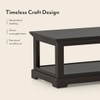 Alexandra Solid Wood Coffee Table in American Walnut Finish