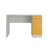 Celestia Kids Study Desk with Shuttered Cabinet and Drawer in Mango Yellow Colour